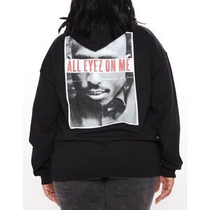 NWOT 2PAC Tupac Black Washed Crew Neck Sweatshirt~Streetwear~90s Rap~Hip Hop~2XL